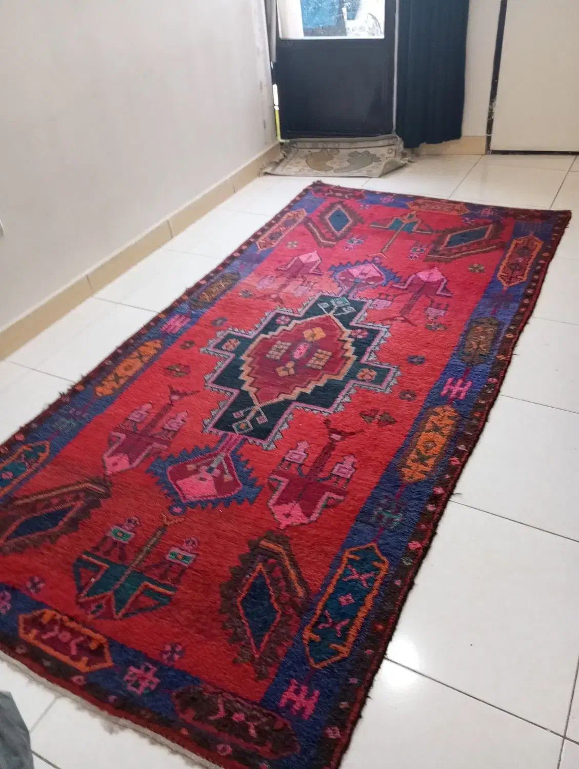 گبه قدیمی 60 ساله|گلیم، جاجیم، گبه|گرمدره, |دیوار