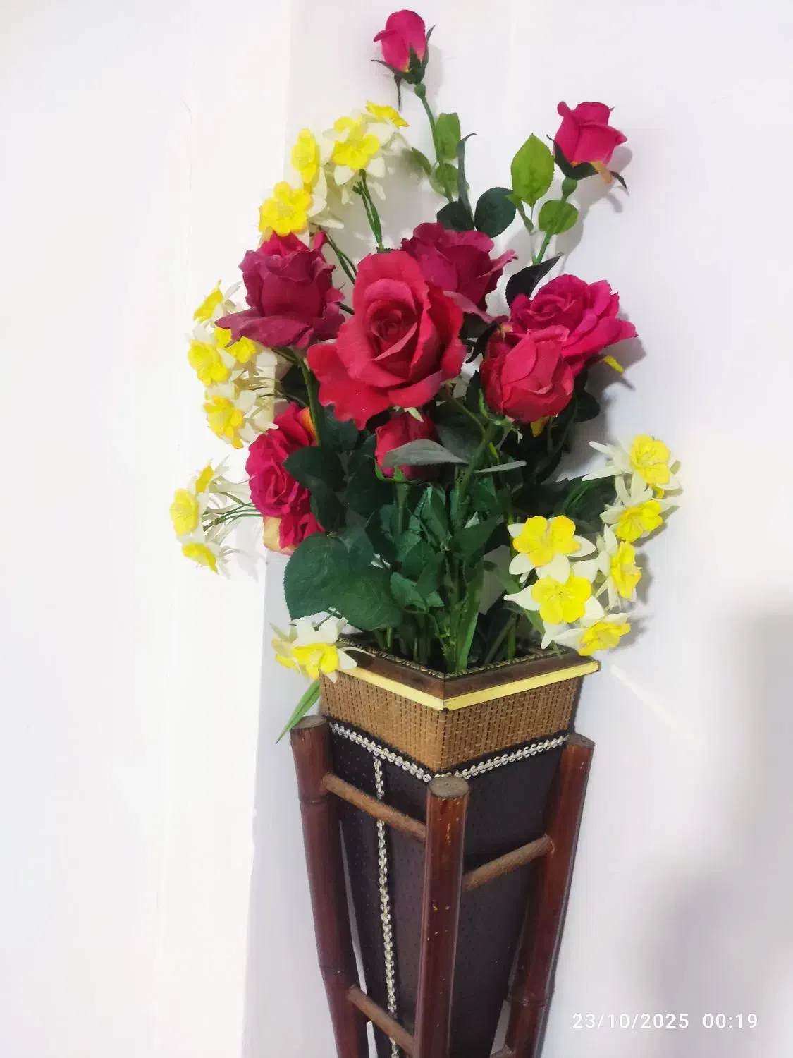 تزیینی|گل مصنوعی|میانه, |دیوار