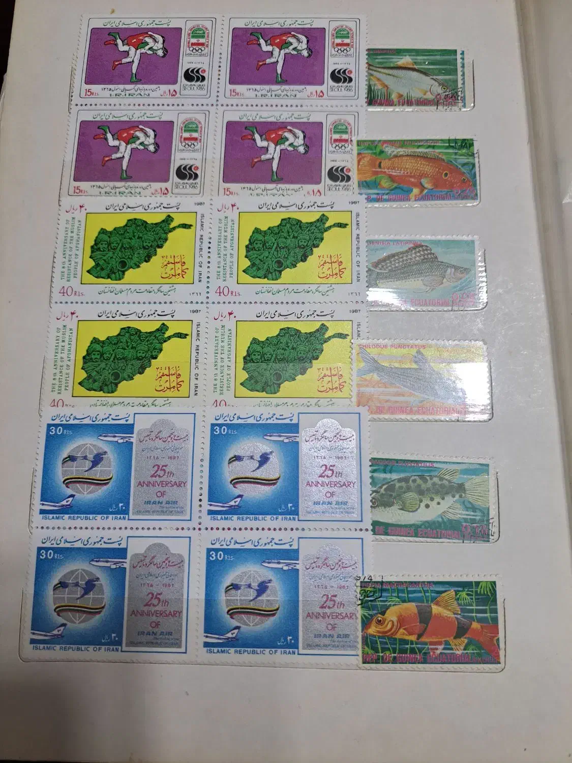 البوم تمبر کلکسیونی قدیمی|کلکسیون سکه، تمبر، اسکناس|تهران, سبلان (لشگر)|دیوار