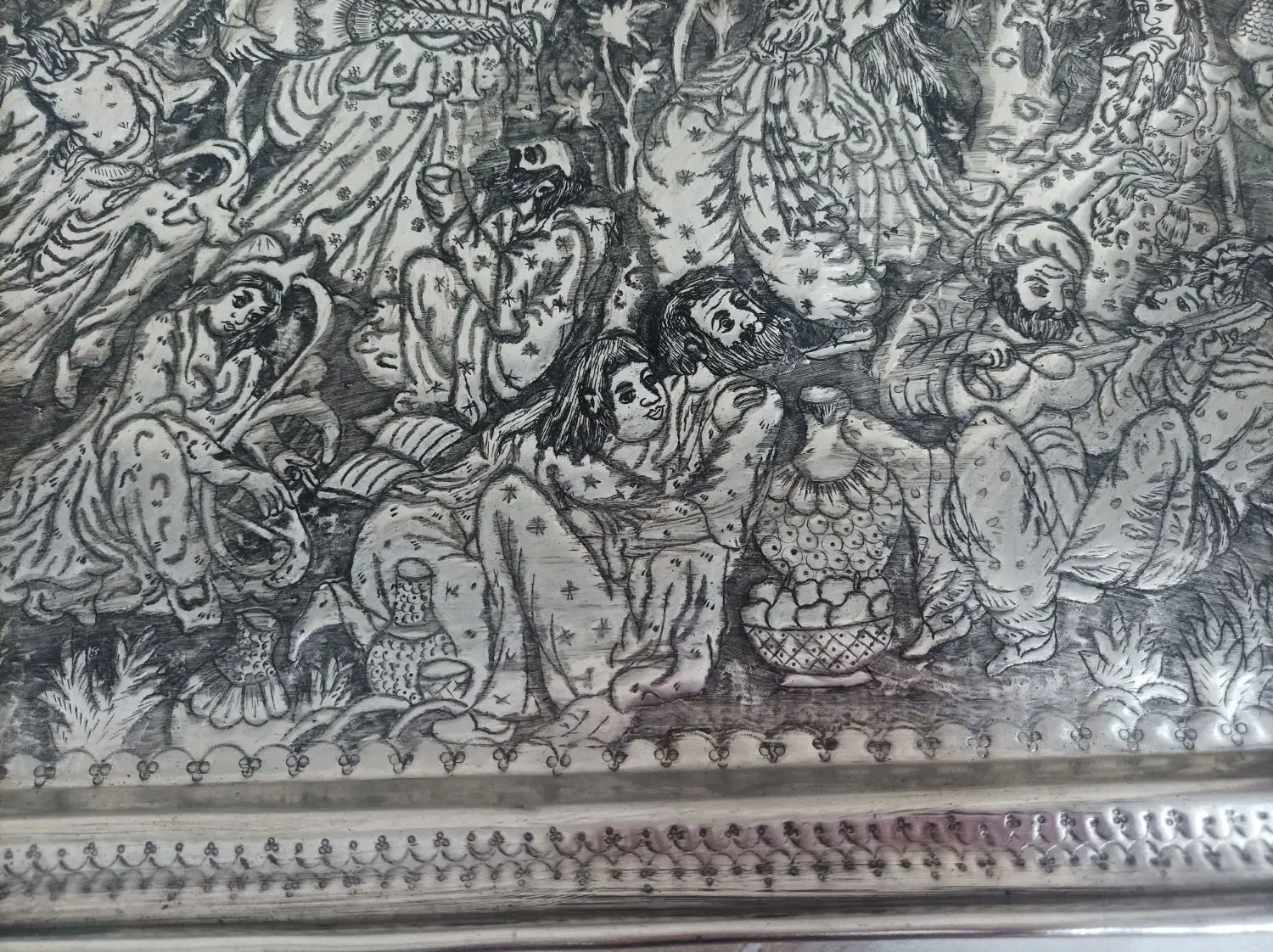 سینی ورشو بزرگ|کلکسیون اشیاء عتیقه|بروجرد, |دیوار