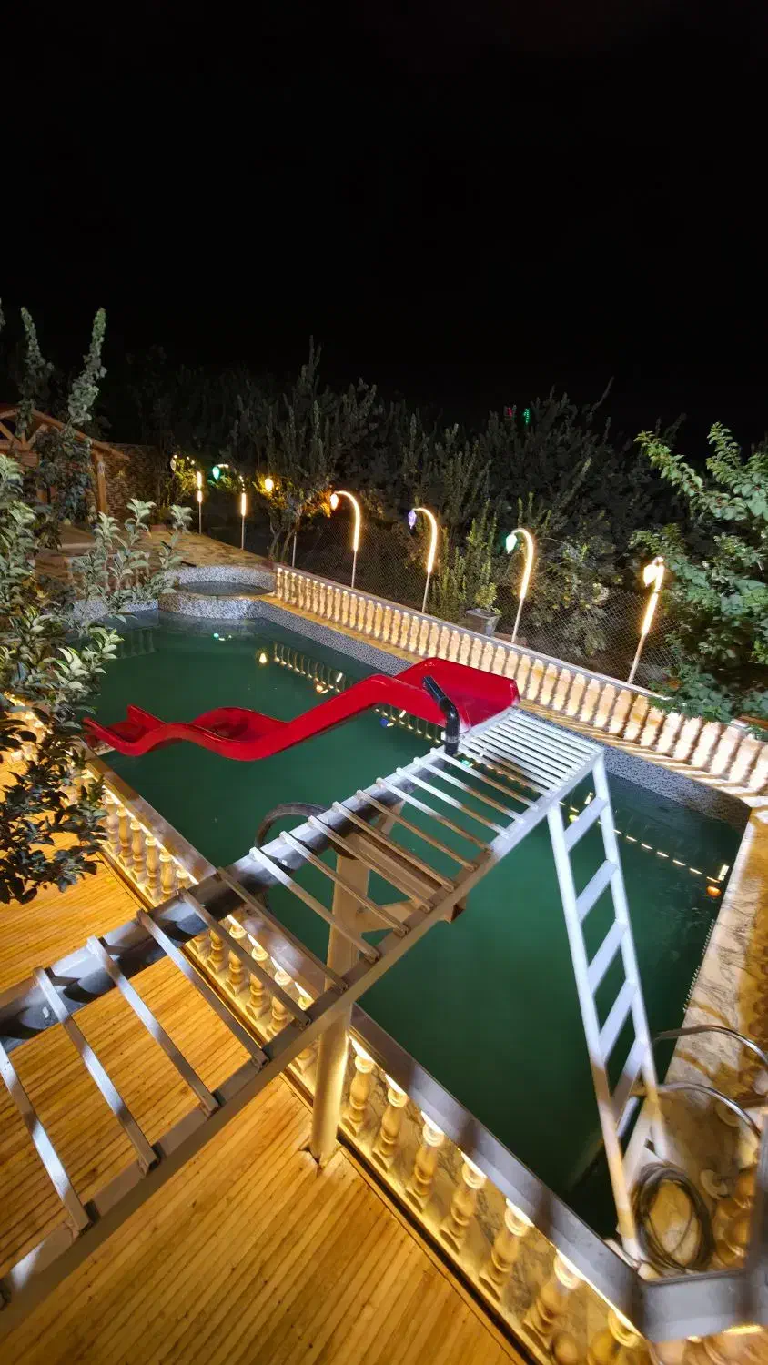 اجاره ویلا جنگلی استخر تابستانه سرسره کلبه|اجارهٔ کوتاه‌مدت ویلا و باغ|ابریشم, |دیوار