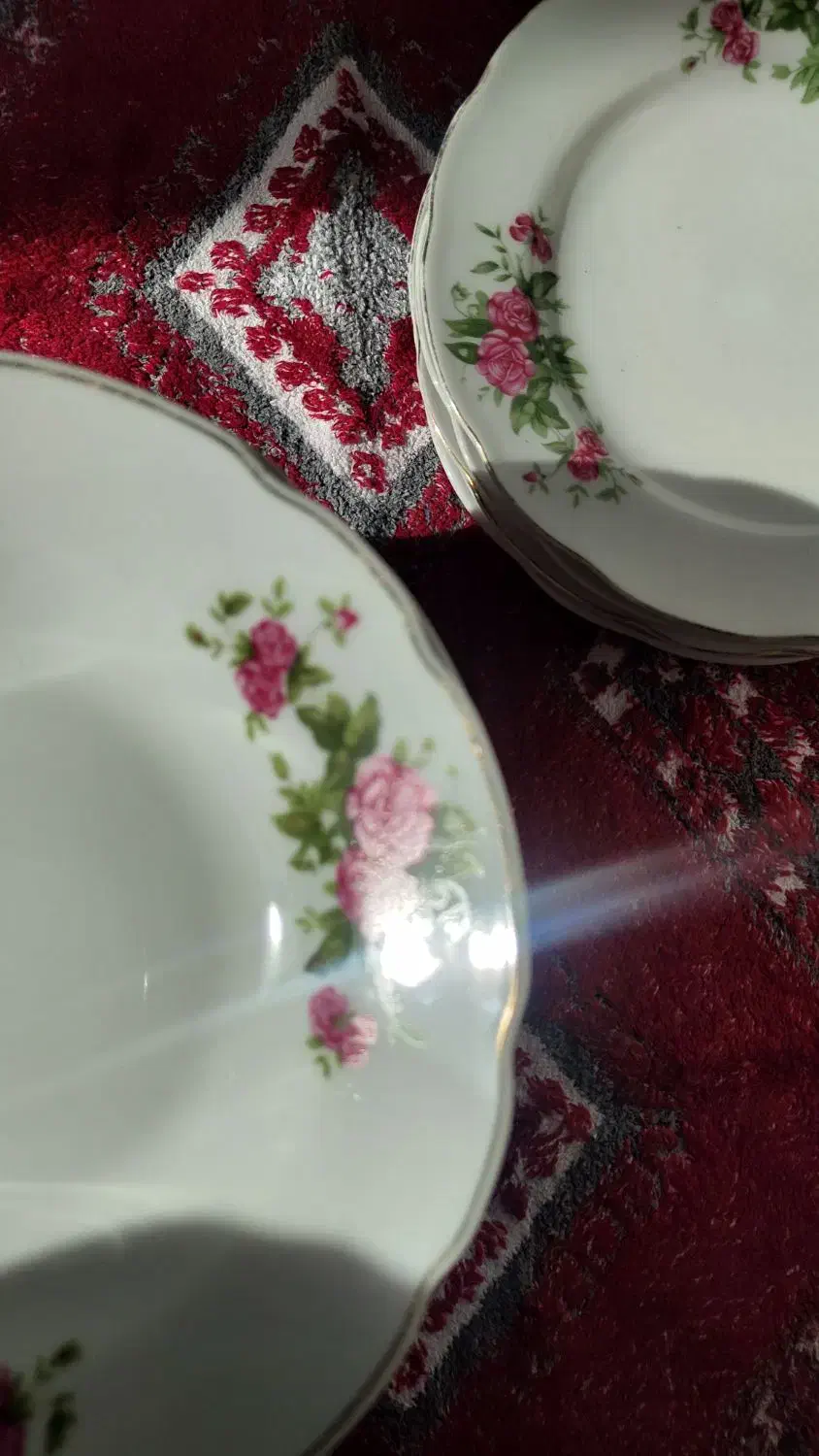 گلسرخی های مارک چین|ظروف سرو و پذیرایی|تهران, امانیه|دیوار