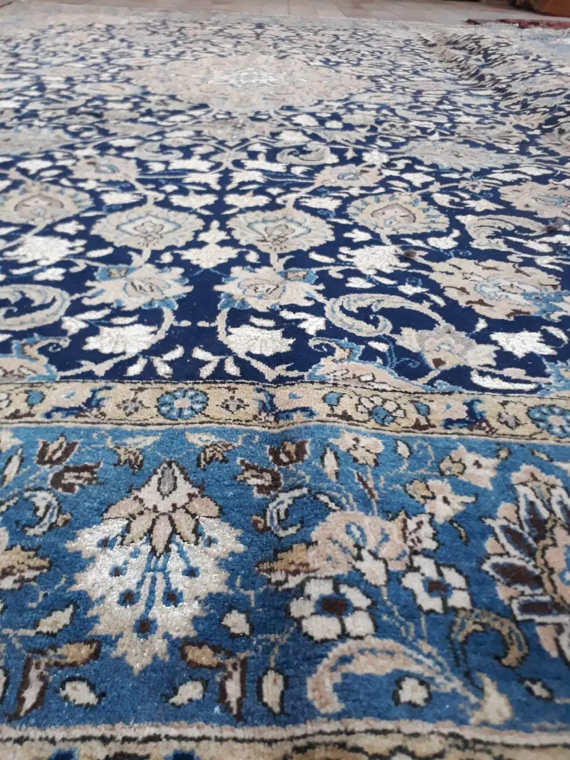 ۹ متری شهرضا گل ابریشم رنگ گیاهی|فرش|پردیس, فاز ۲|دیوار