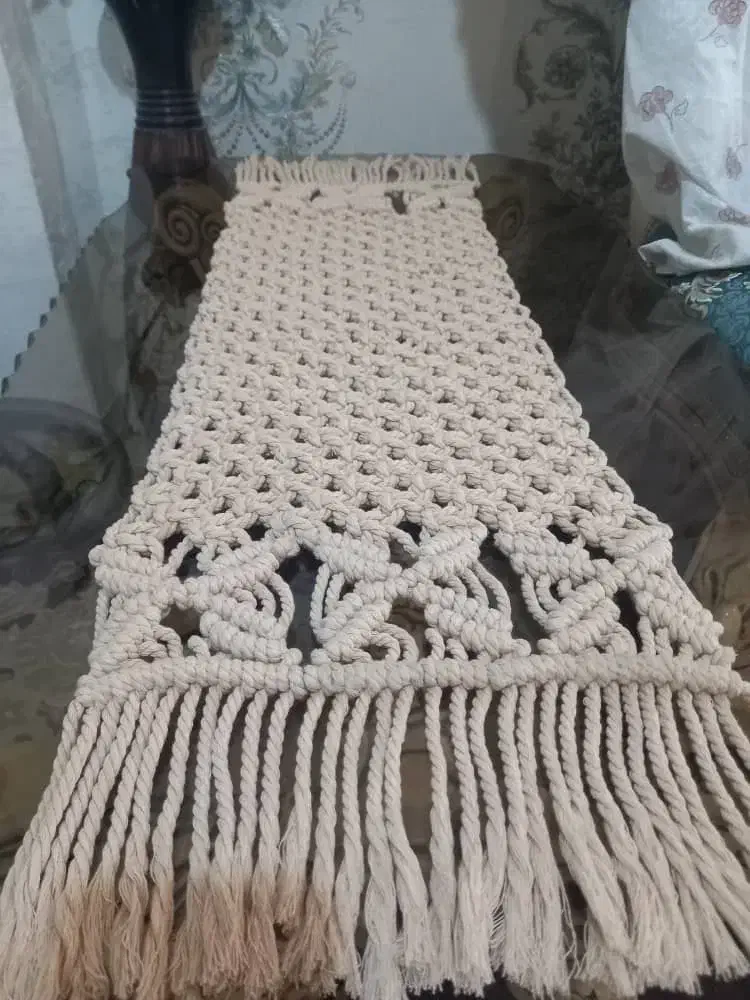 رانر مکرومه زیبا|پرده، رانر، رومیزی|شاهدشهر, |دیوار