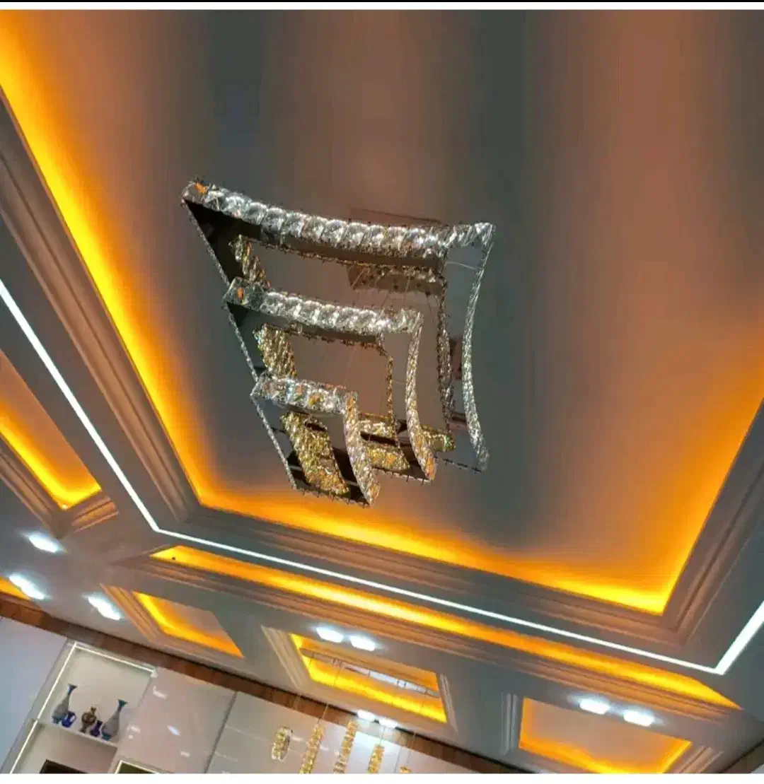 لوستر الماس. کهکشانی مستطیل مدل حریر. AC light|لوستر و چراغ آویز|تهران, سنگلج (شاپور)|دیوار