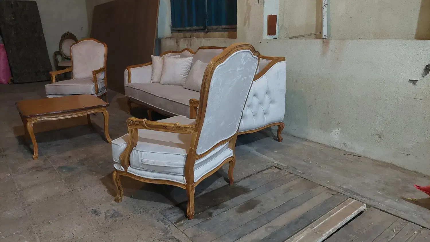 سرویس مبل و غذا خوری فرانسوی  ابزاری|مبلمان خانگی و میز عسلی|ایلام, |دیوار