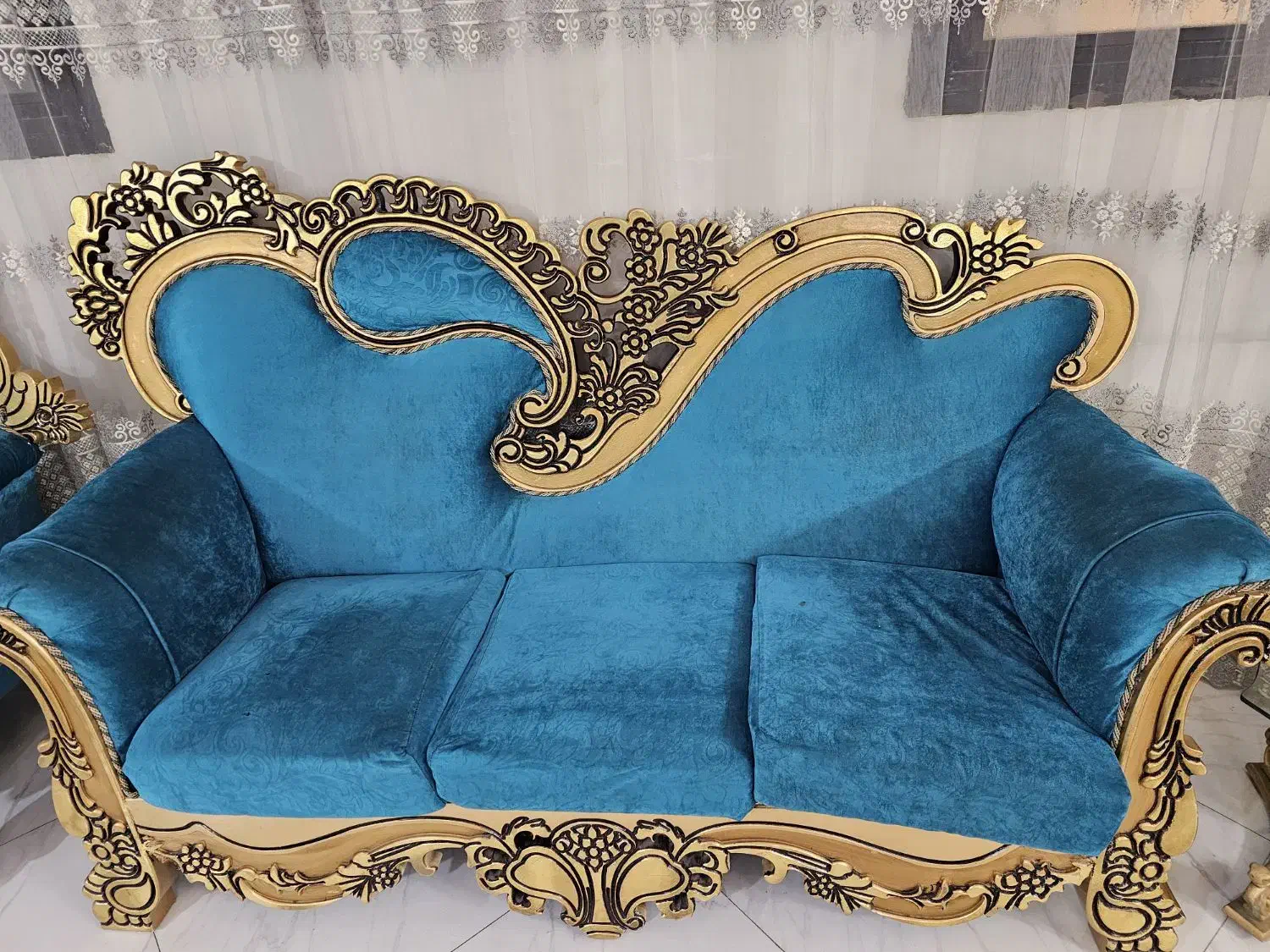 مبل ۷ نفره سلطنتی|مبلمان خانگی و میز عسلی|ری, فیروزآباد|دیوار