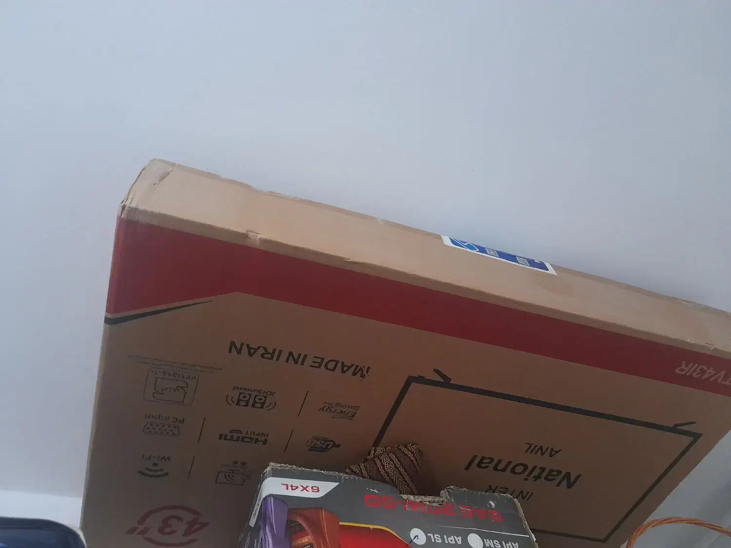 یک دستگاه ال ای دی 43 اینچ|تلویزیون و پروژکتور|طرقبه, |دیوار