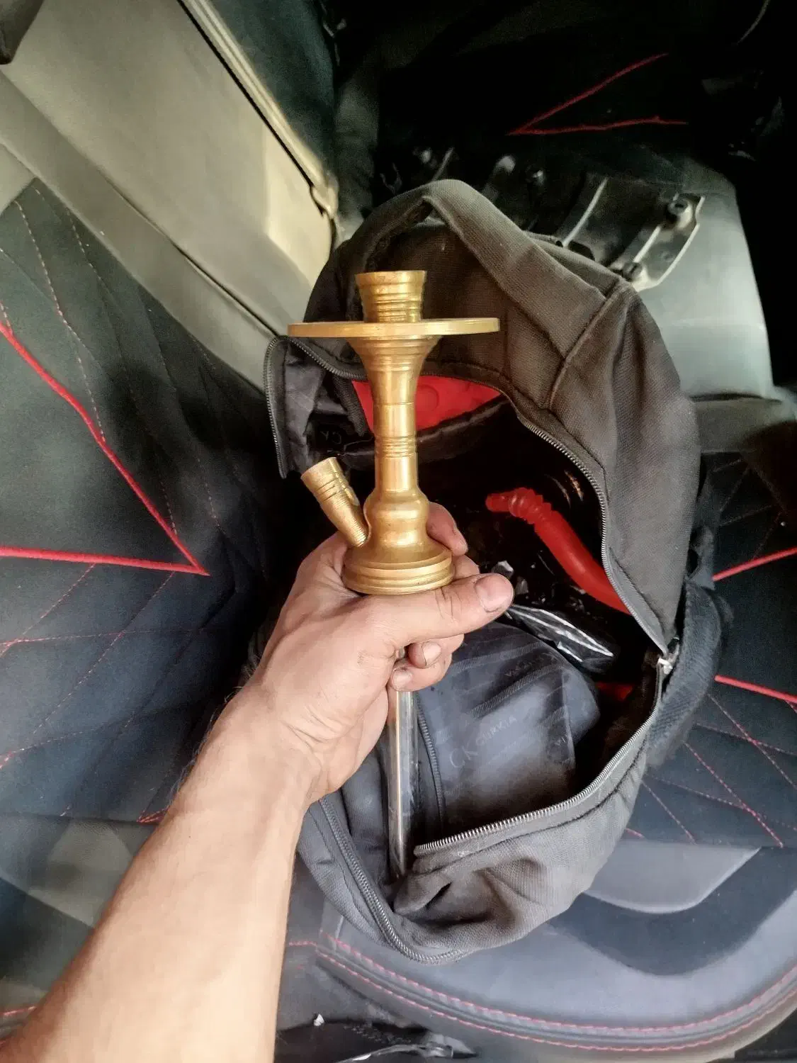 قلیان برنجی اصلی و سنگین|زیورآلات و اکسسوری|قزوین, |دیوار