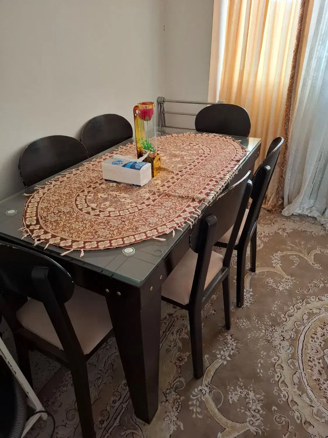 میز نهار خوری ۶نفره|میز و صندلی غذاخوری|صفادشت, |دیوار