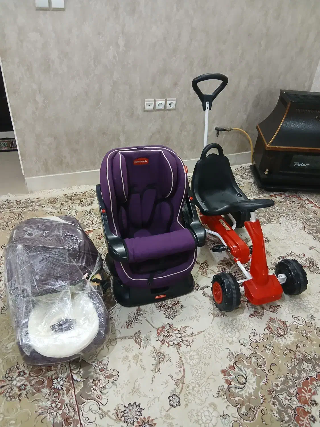 ماشین رکابی.صندلی ماشین و کلیر کودک|اسباب و اثاث بچه|قوچان, |دیوار