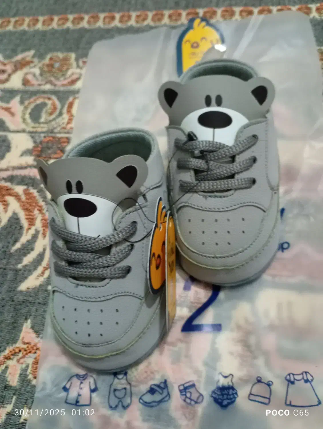 پا پوش نوزادی نو سایز دو|کفش و لباس بچه|قم, قلعه کامکار|دیوار