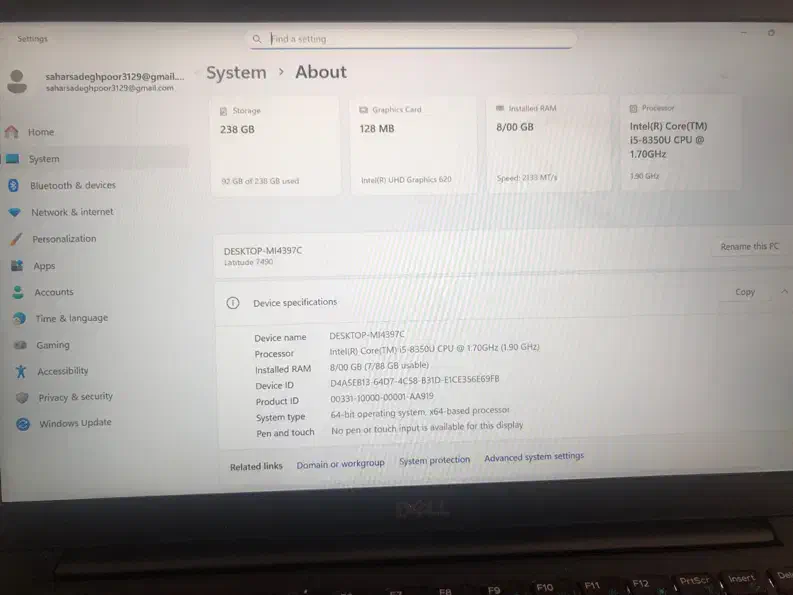 لپ‌تاپ Dell Latitude 7490|رایانه همراه|پردیس, فاز ۸|دیوار
