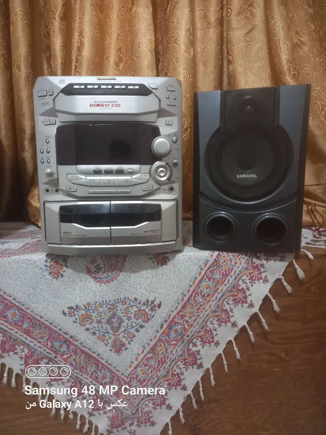 ظبط 5دیسک پاناسونیک اصل سالم|سیستم صوتی خانگی|خلجستان, |دیوار