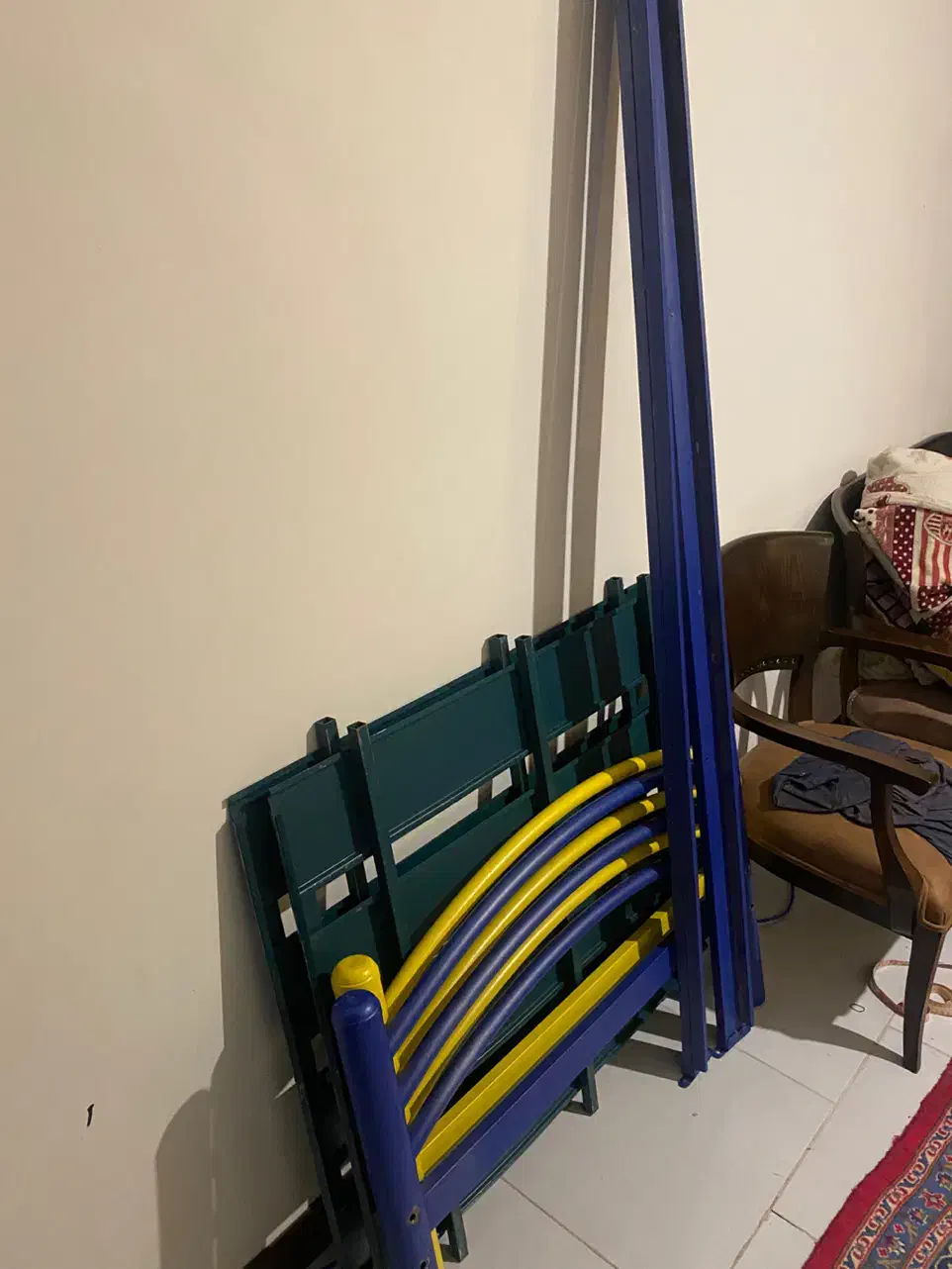 تخت اهنی یک نفره ۹۰*۲|تخت و سرویس خواب|پردیس, فاز ۹|دیوار