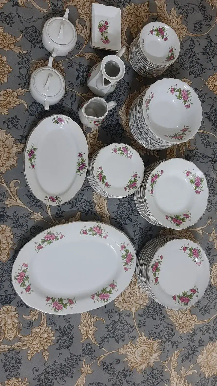 چینی گل سرخی|ظروف سرو و پذیرایی|گرگان, |دیوار