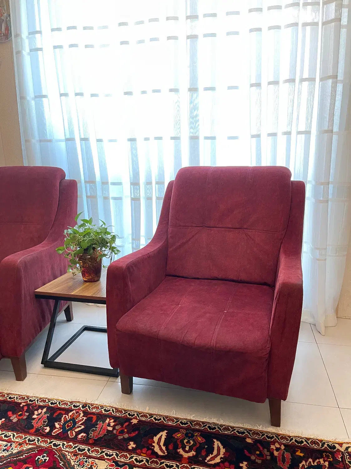 دو عدد مبل تکنفره راحتی|مبلمان خانگی و میز عسلی|تهران, قیطریه|دیوار