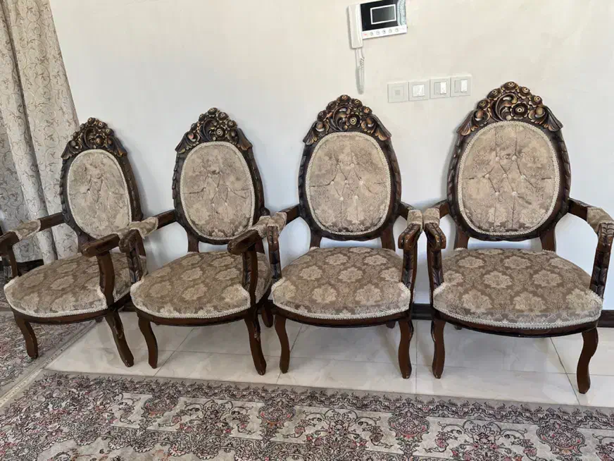 مبل نه نفره چوب گردو|مبلمان خانگی و میز عسلی|تهران, اتابک|دیوار