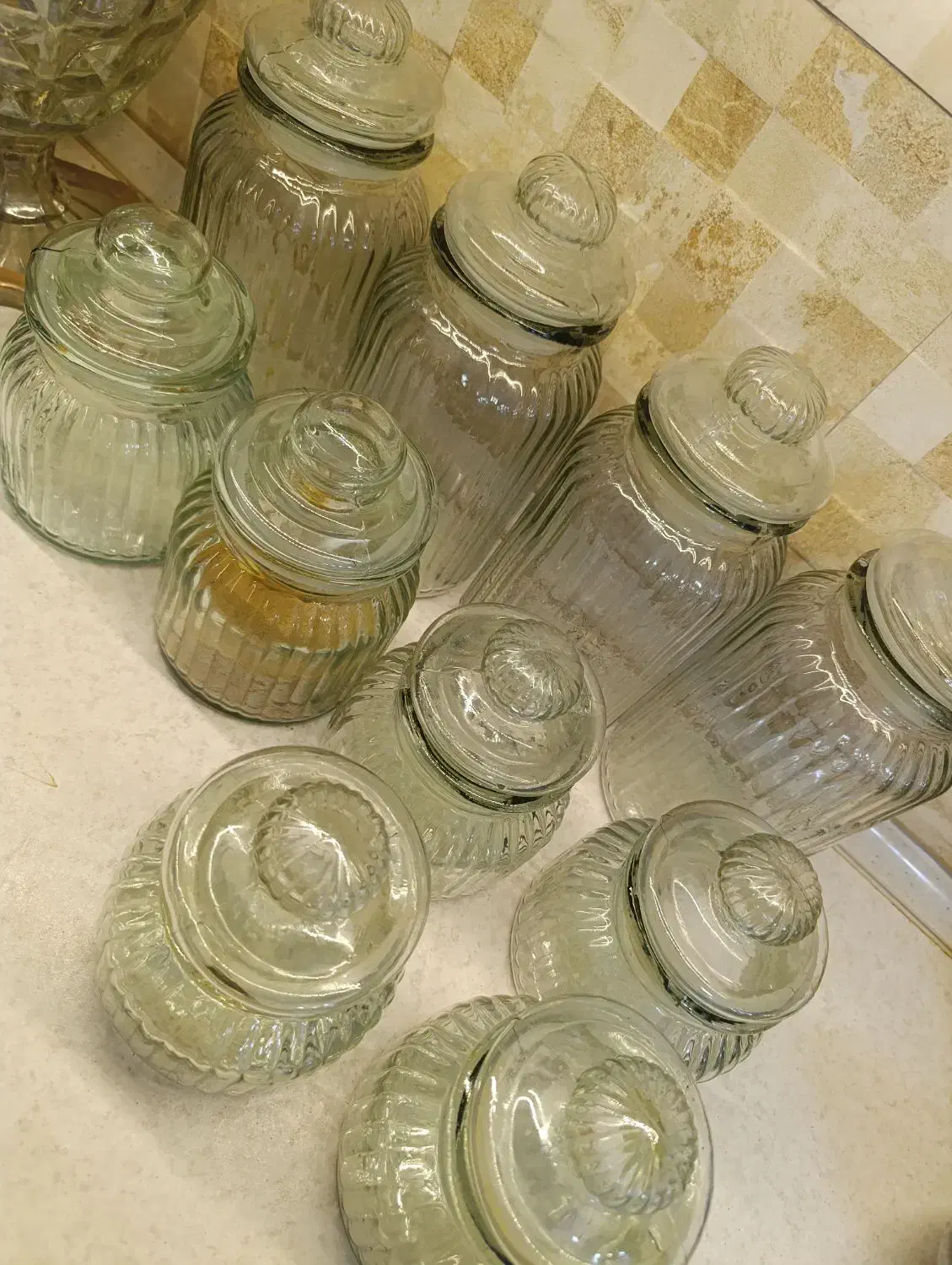 پاسماوری جا ادویه بلور|ظروف سرو و پذیرایی|مشهد, کارمندان دوم|دیوار