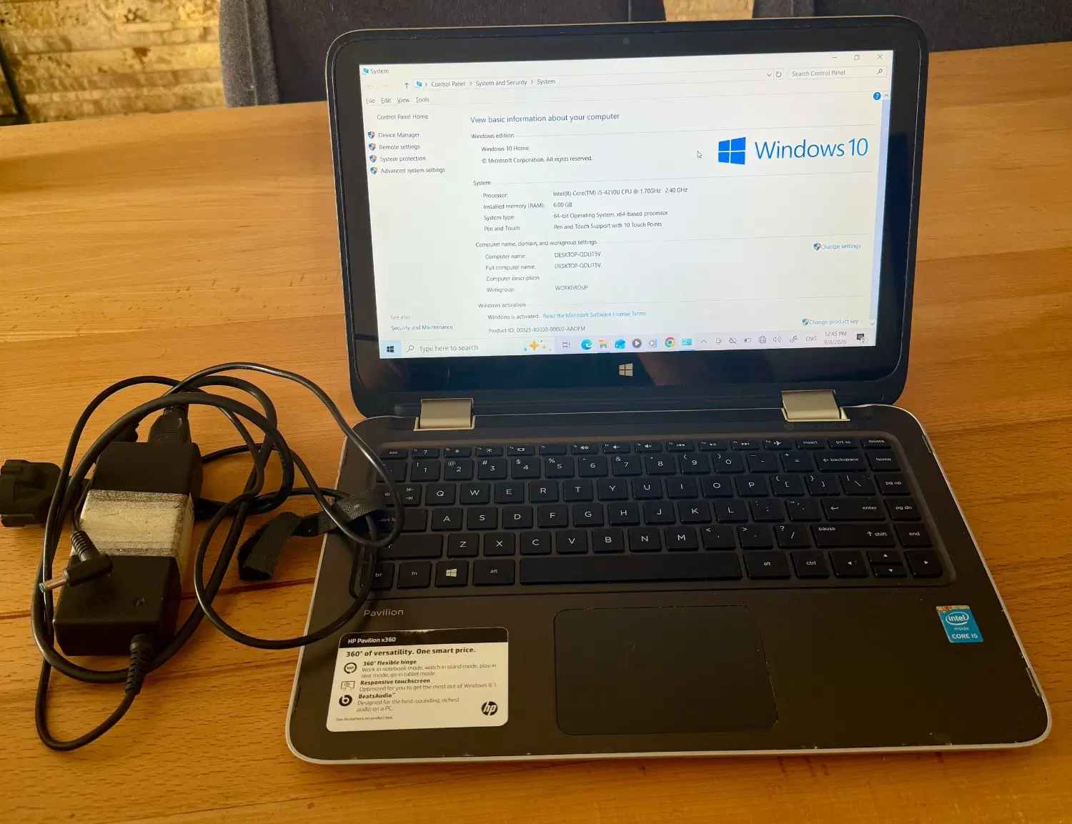 HP pavilion x360 - i5/6GB/1Tb لمسی|رایانه همراه|تهران, باغ فیض|دیوار