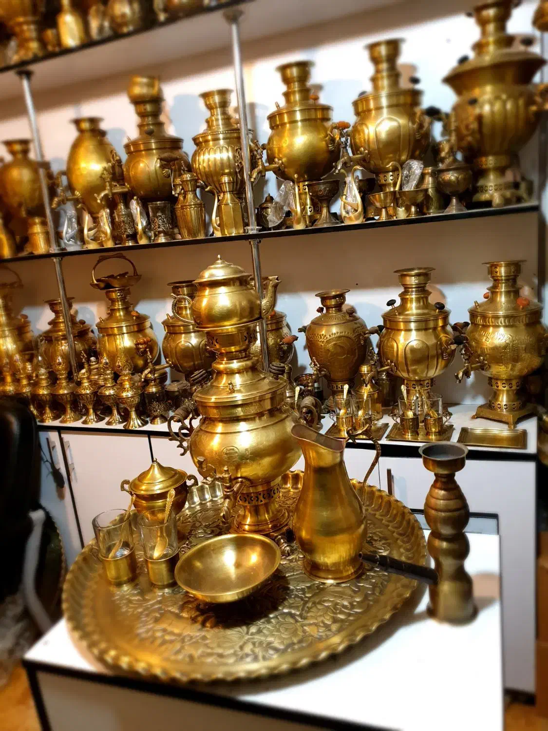 luسماور گازی yti7 برنجی برقی ذغالی زغالی iyd6|سماور، چایساز، قهوهساز|اصفهان, دستگرده|دیوار