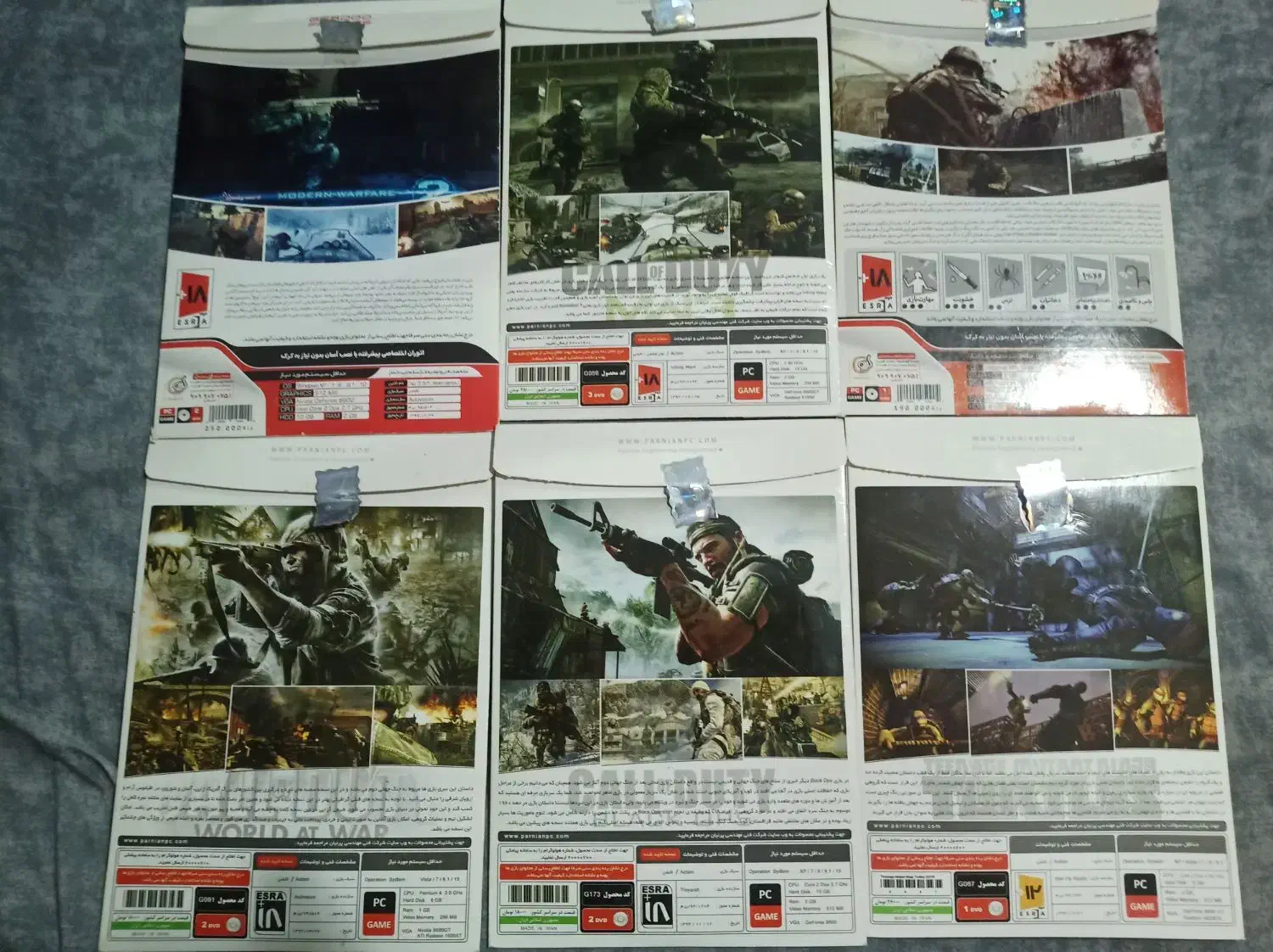 ۶ تا بازی کامپیوتر قیمت خیلی مناسب|کنسول، بازی ویدئویی و آنلاین|مشهد, میعاد (شهرک غرب)|دیوار