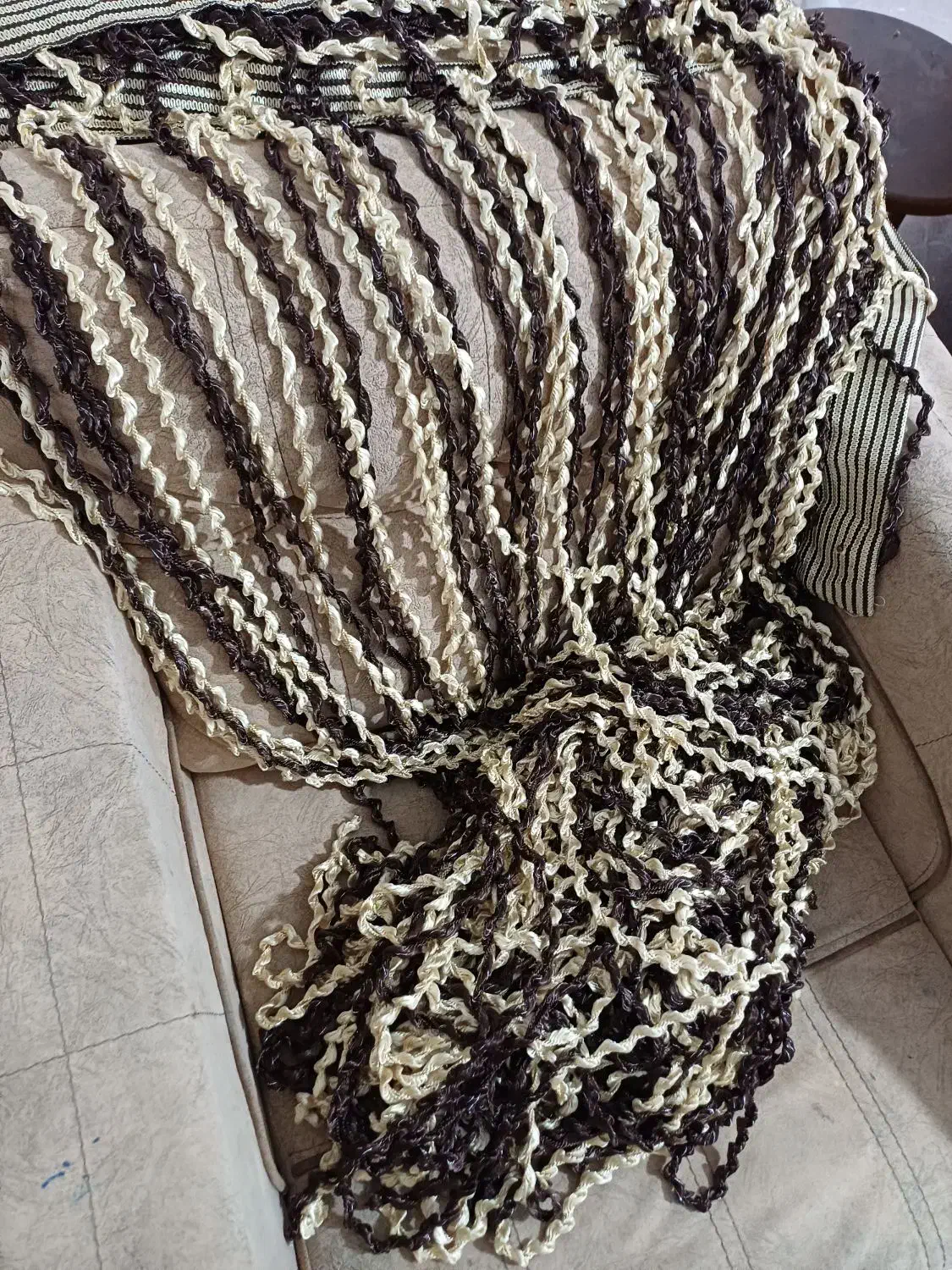 پرده سه متری تزیینی|پرده، رانر، رومیزی|سنندج, |دیوار