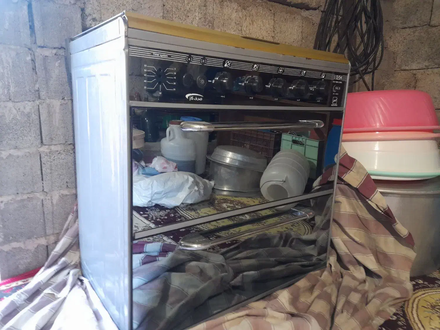 گاز ۵شعله بدون خط وخش|اجاق گاز و لوازم برقی پخت‌وپز|لاهیجان, آهندان|دیوار