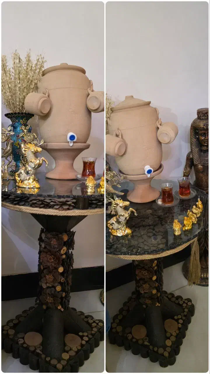 میز غذاخوری ۴ نفره و میز خاطره جنگلی در حد نو|میز و صندلی غذاخوری|فردوسیه, |دیوار