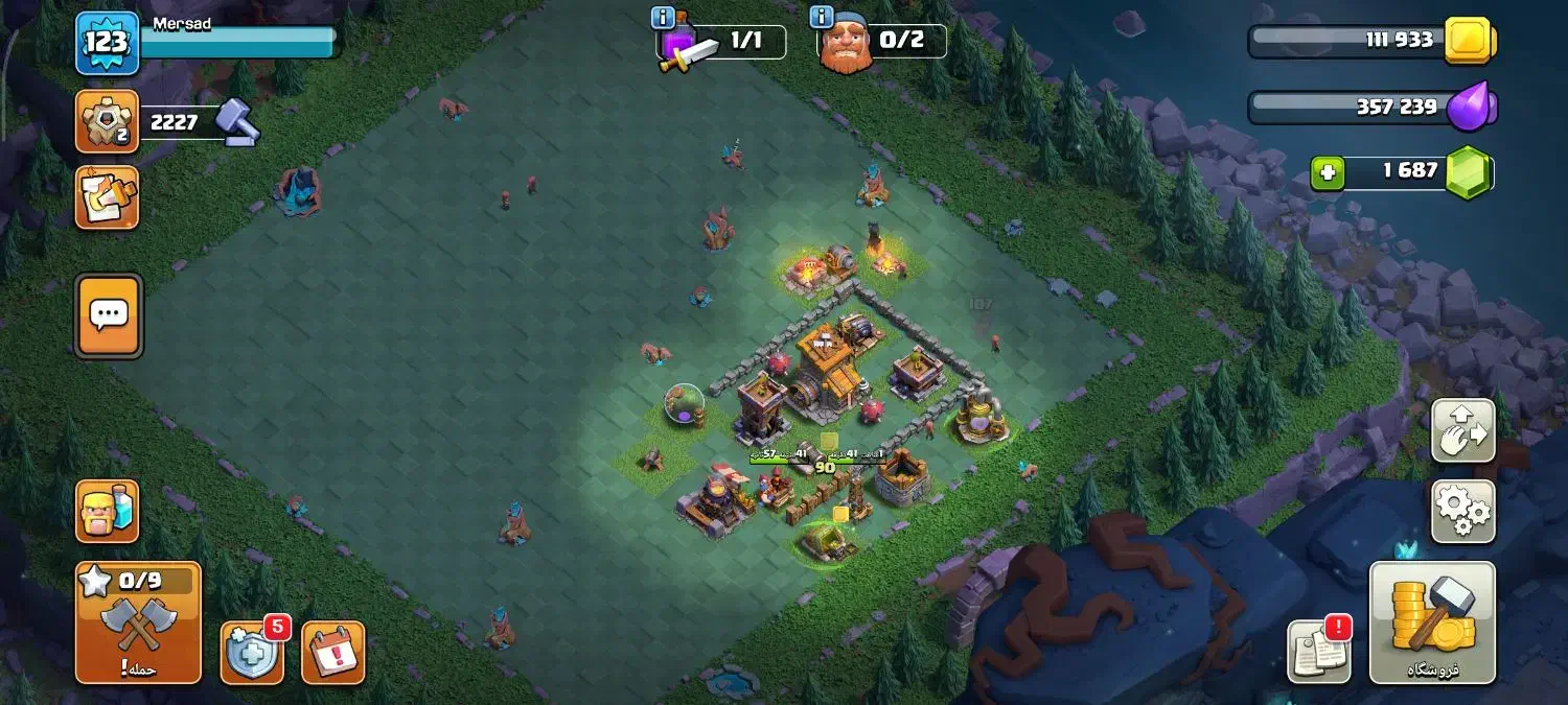 پنج عدد اکانت کلش یجا ۳۰۰|کنسول، بازی ویدئویی و آنلاین|اسلام‌شهر, شهرک مفیدی|دیوار