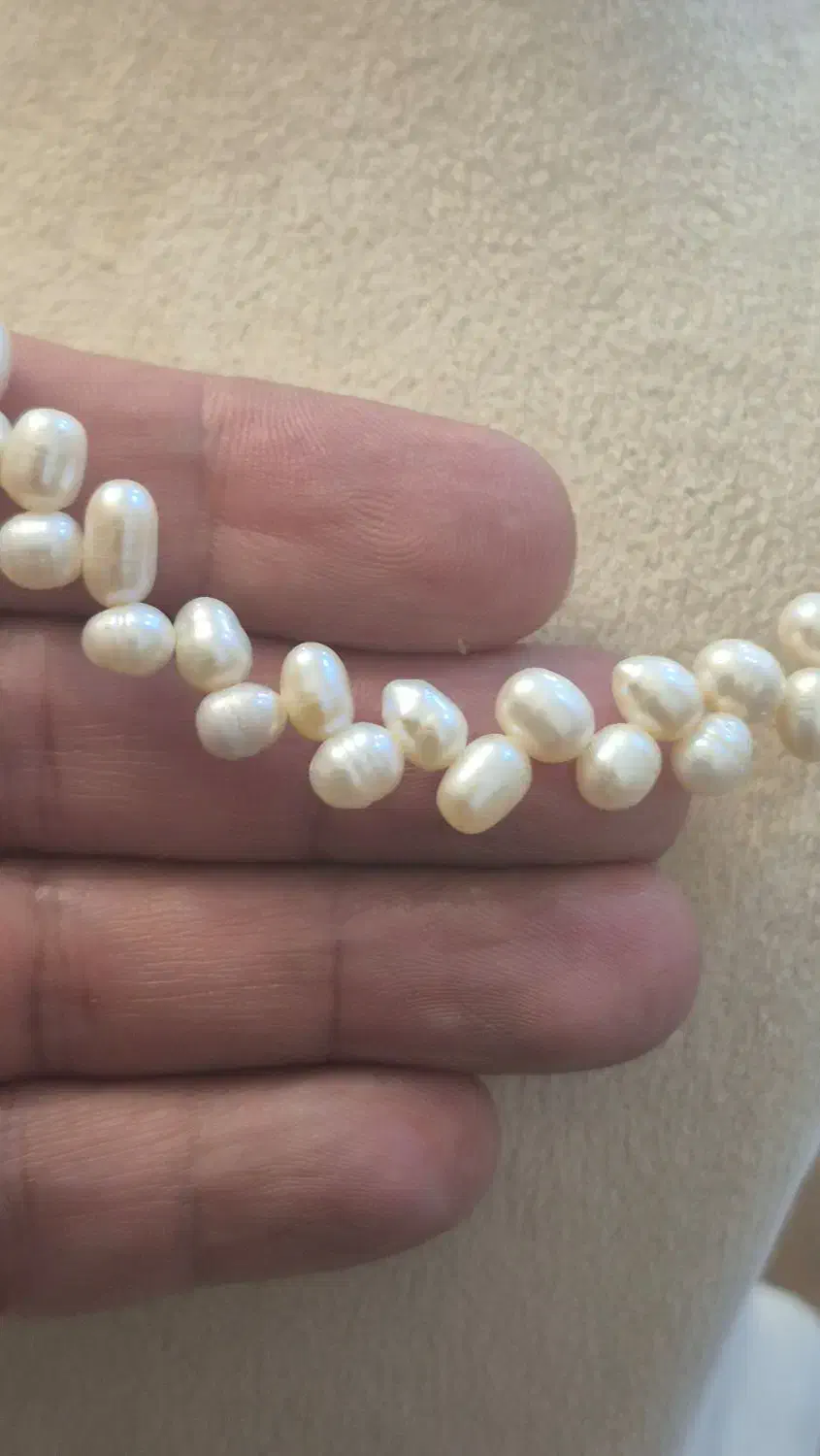 گردنبند مروارید گندمی اصل|جواهرات|تهران, یوسف‌آباد|دیوار