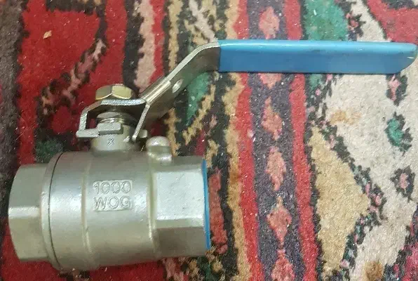 شیر گازی استیل|لوازم سرویس بهداشتی|تبریز, |دیوار