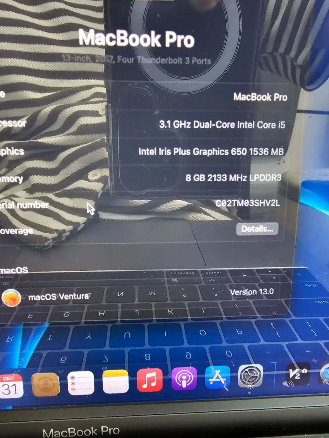 mac book pro 2017|رایانه همراه|تهران, تجریش|دیوار