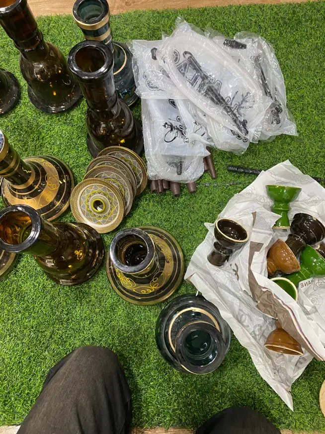 قلیان چوب گردو وطعم دژاوو|صنایع دستی و سایر لوازم تزئینی|زابل, |دیوار