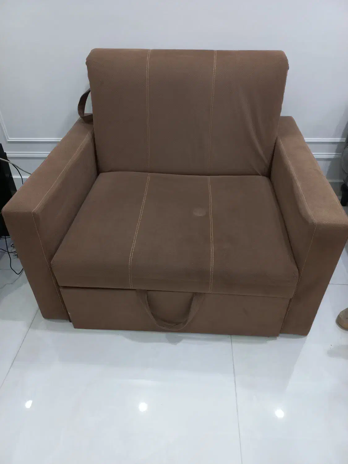 مبل تخت خواب شو  یک نفره|تخت و سرویس خواب|رشت, جهاد|دیوار