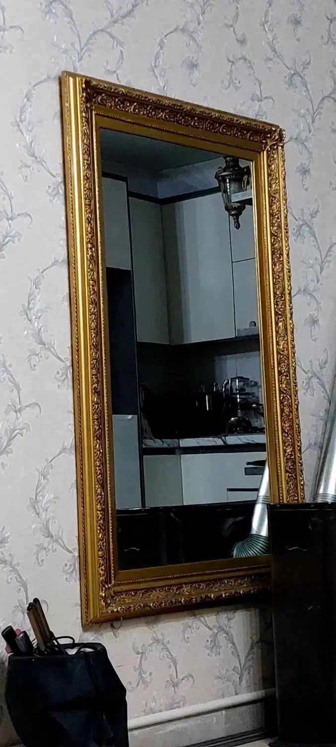 قاب|آینه|باغستان, |دیوار