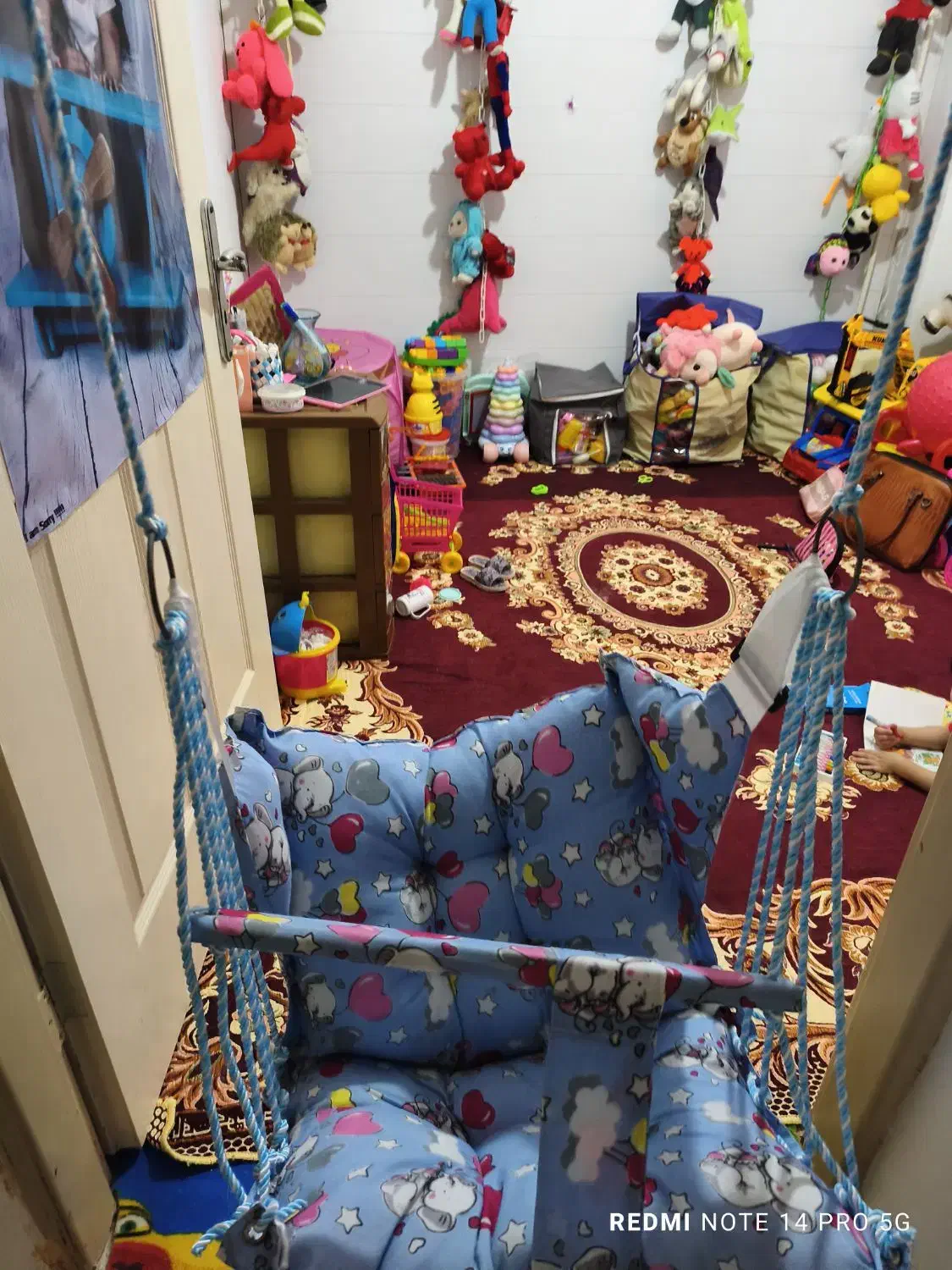 فروش تاب کودک پارچه ای صفر در حد نو|اسباببازی بچه|آستانه اشرفیه, |دیوار