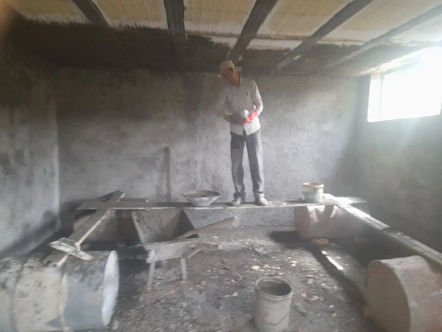 سیمان کاری دیوار چینی کاشیکاری|خدمات پیشه و مهارت|نیشابور, ده حلاج|دیوار