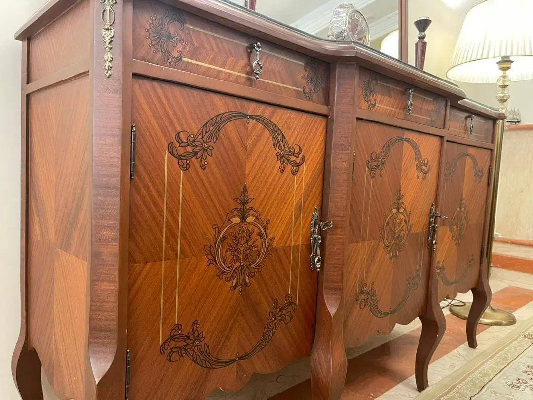 کنسول تمام چوب|بوفه، ویترین، کنسول|تهران, نیروی دریایی|دیوار