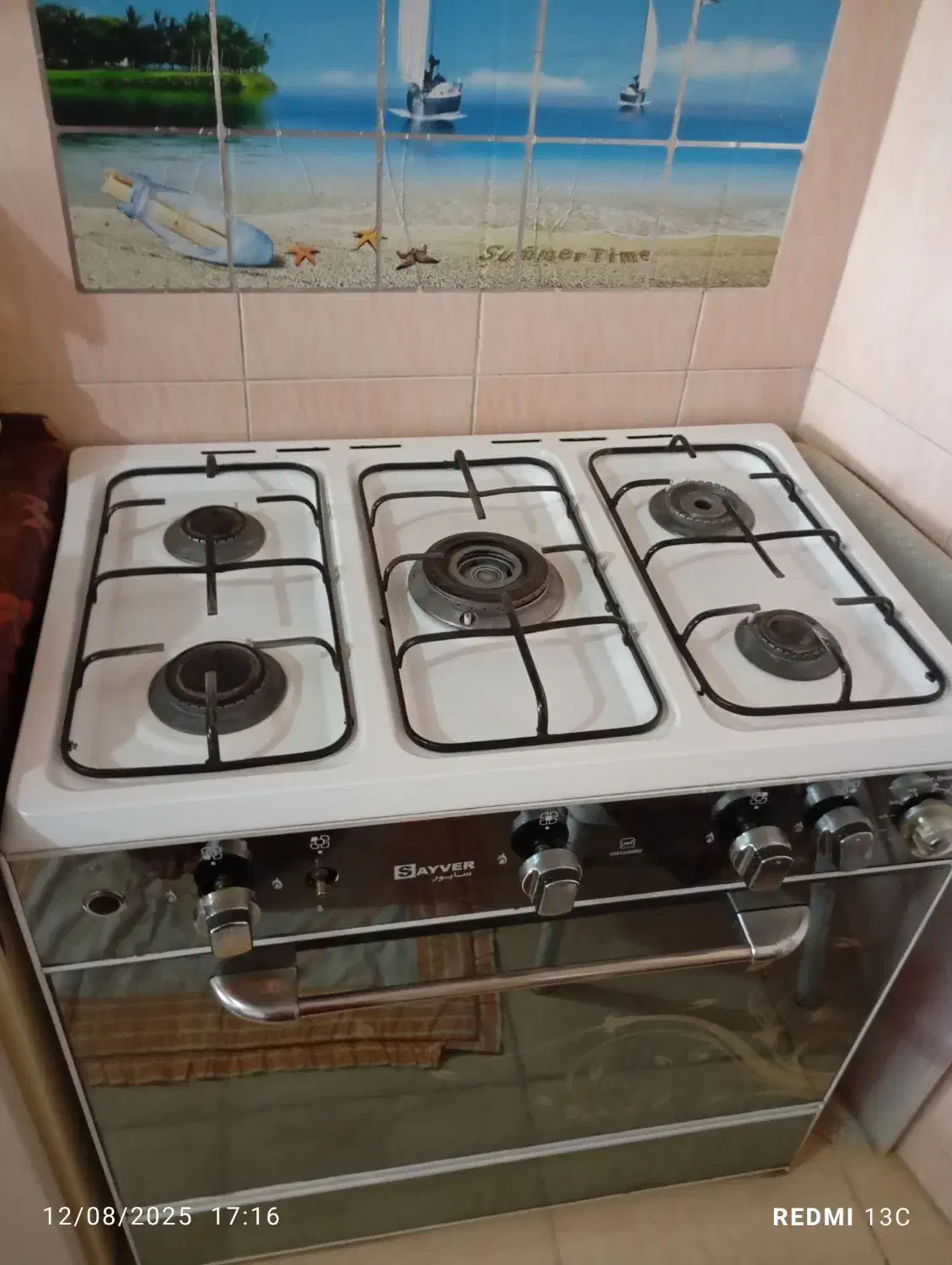 گاز5شعله طرح فر|اجاق گاز و لوازم برقی پخت‌وپز|شهرکرد, |دیوار