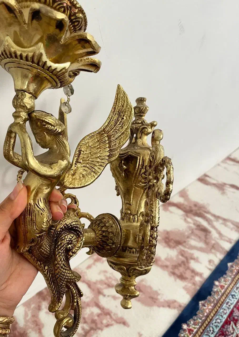 دوعدداباژور دیواری طرح فرشته|چراغ خواب و آباژور|تربت جام, پاسداران|دیوار