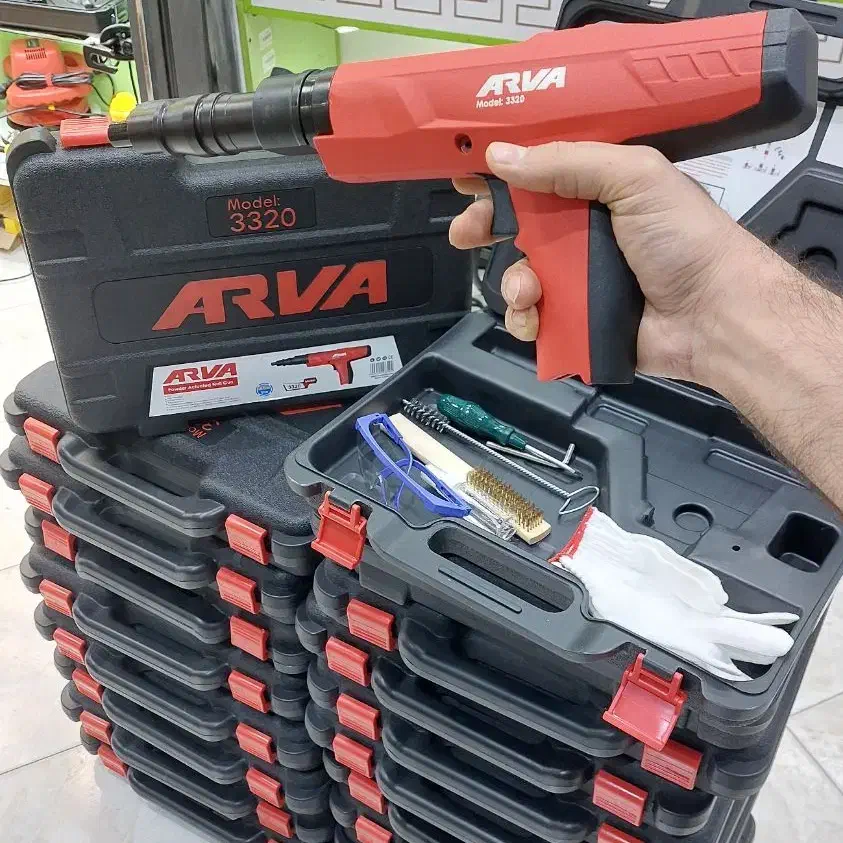 تفنگ گان چاشنی خور۳۳۲۰میخ کوب بتن میخکوب کناف آروا|ابزارآلات|مشهد, طلاب|دیوار