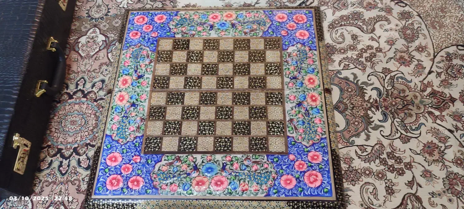 تخته نرد و شطرنج گلبرجسته|کلکسیون و سرگرمی|کرج, بنیاد|دیوار