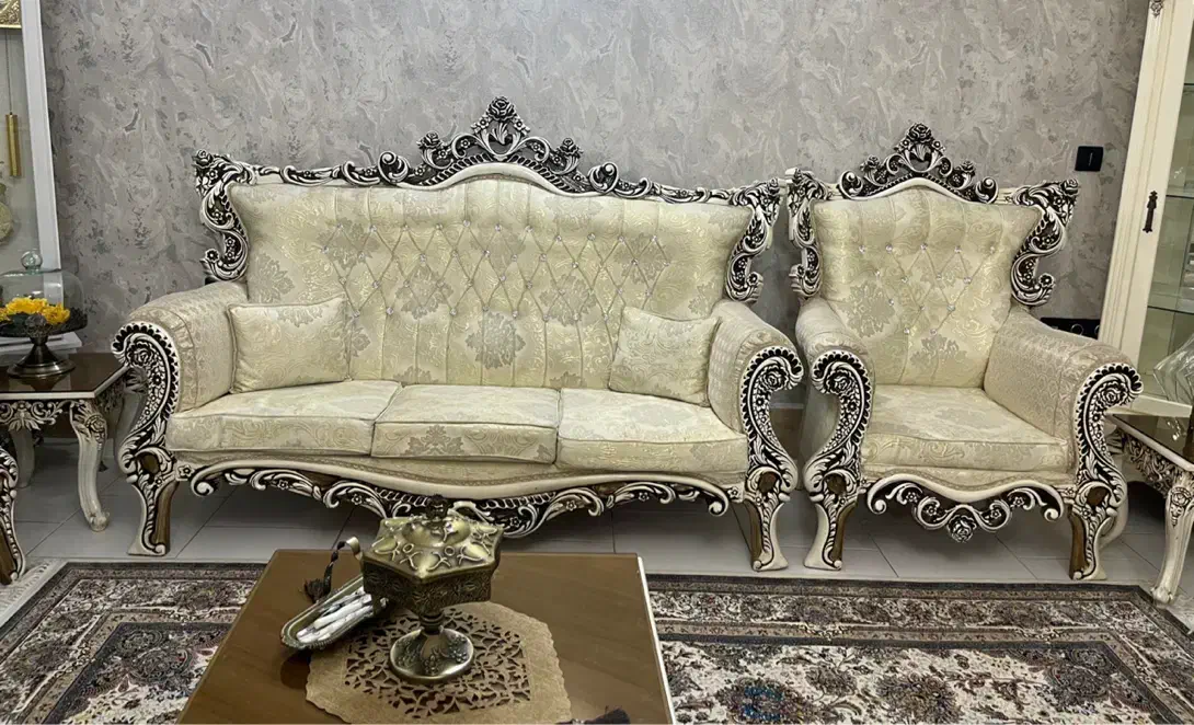 مبل کلاسیک ۷ نفره، نهارخوری ۶ نفره، میز و عسلی|مبلمان خانگی و میز عسلی|فردیس, فردیس|دیوار