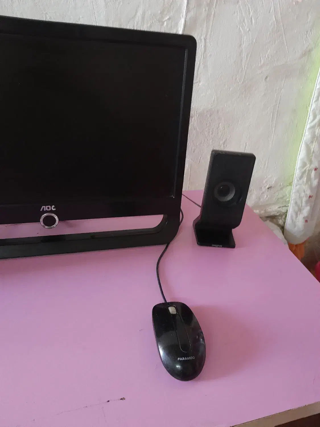 کامپیوتر با لوازم کامل|رایانه رومیزی|آفتاب, |دیوار