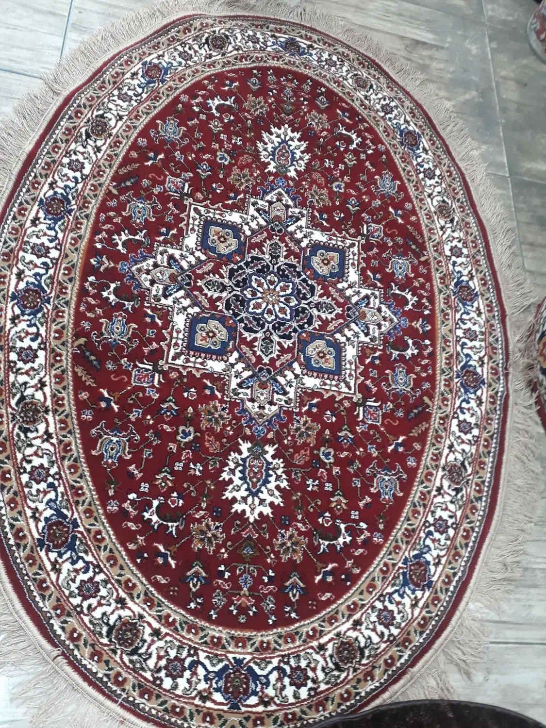 فرش آشپزخانه فرش بیضی فرش هریس ۱/۵۰ متر|فرش|تبریز, |دیوار