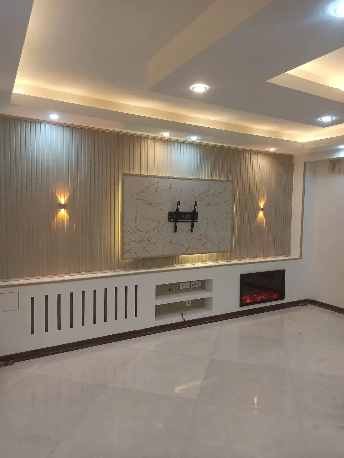 کناف ونورپردازی و نقاشی و کابینت و سقف کشسان پردیس|خدمات پیشه و مهارت|پردیس, فاز ۸|دیوار