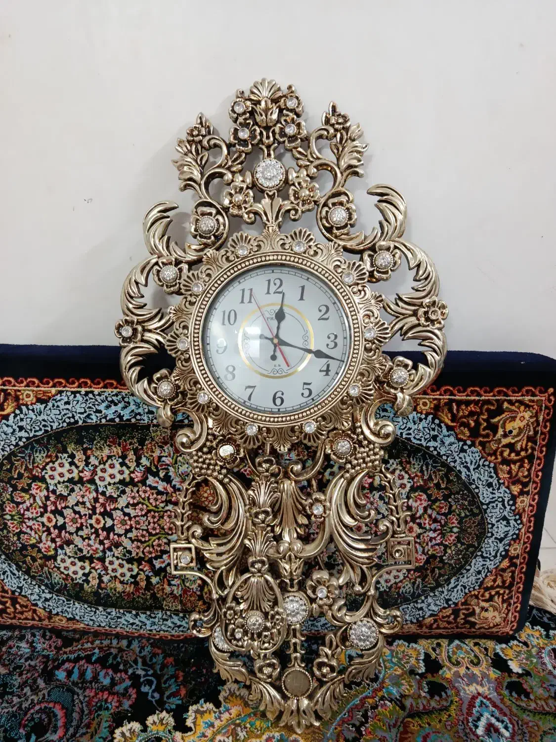 ساعت دیواری طلایی|ساعت دیواری و تزئینی|هرسین, |دیوار