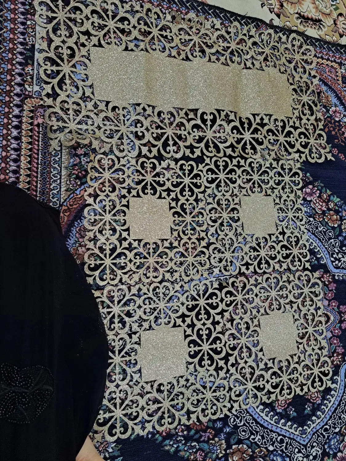 رومیزی یک عدد بزرگ 4 عدد کوچک|پرده، رانر، رومیزی|اهواز, لشکرآباد|دیوار