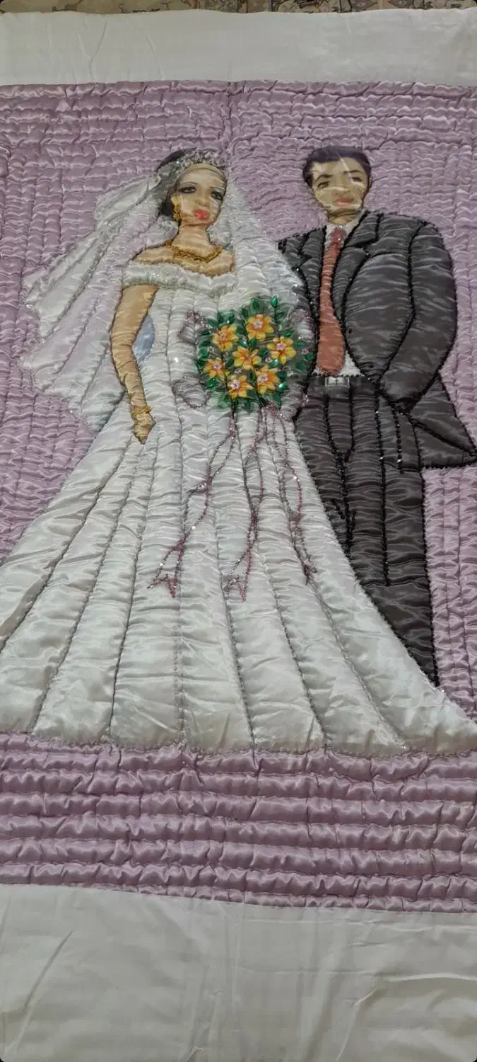 لحاف عروس داماد|رختخواب، بالش، پتو|محمدیه-قزوین, |دیوار